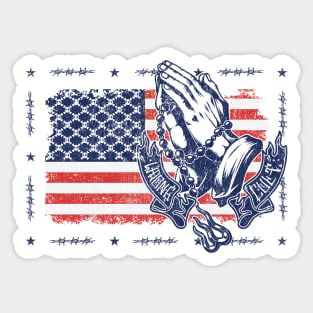 American Flag Sticker